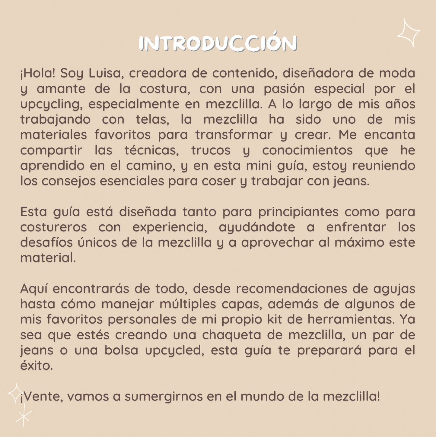 The Ultimate Guide to Sewing Denim | E-book (English & Español)