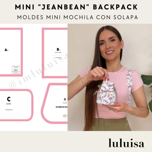 MINI JeanBean Flap Backpack Sewing Patterns