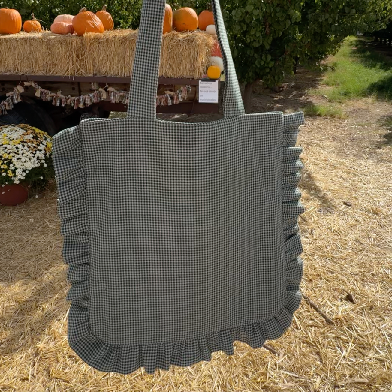 Bolsa con holanes diy costura tutorial