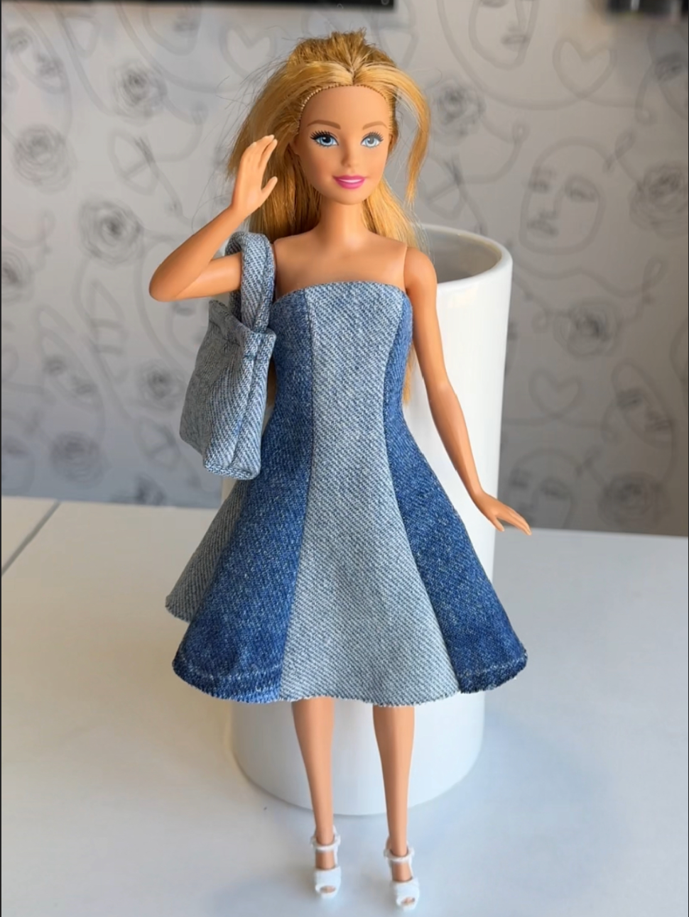 Patrones de Costura para Vestido de Barbie Corte Princesa