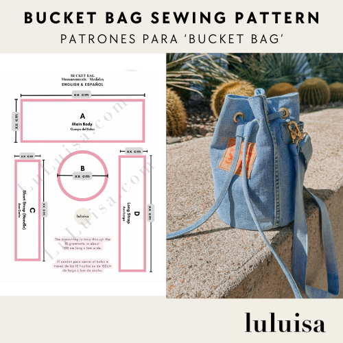 Bucket Handbag Pattern Bucket Bag Sewing Patterns + Includes Sewing Instructions – luluisa