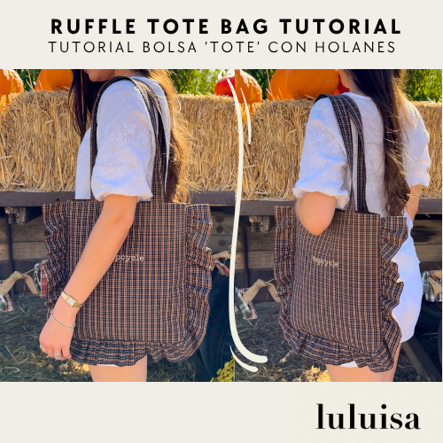 Ruffle Tote Bag Tutorial – Step-by-Step Sewing Guide with Measurements