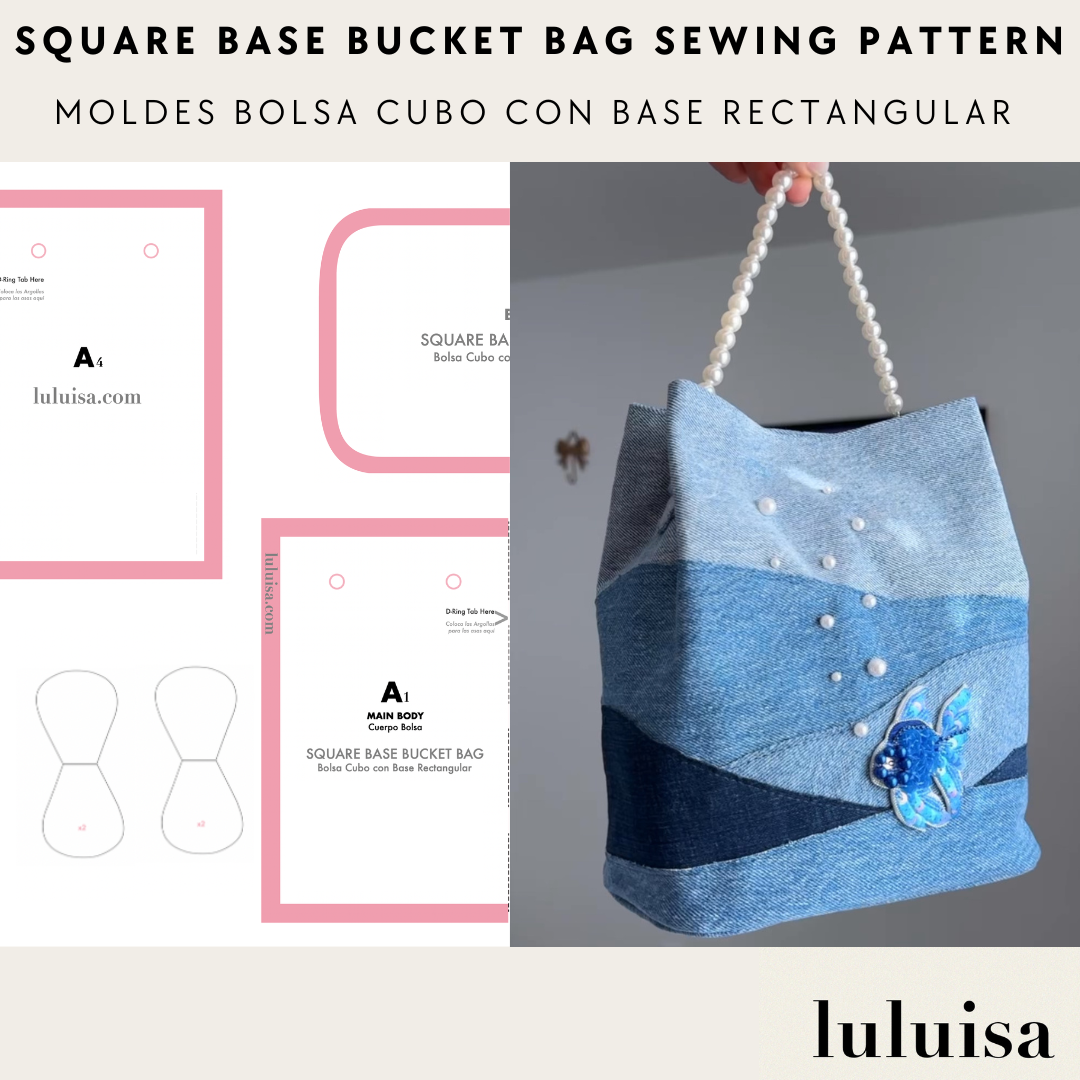 'Cove' Patrón de Costura Bolsa Tipo Cubo + Tutorial